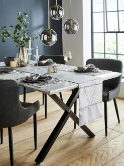 Catherine Lansfield Set of 4 Deco Sequin Dining Placemats^ Table Linen, Placemats & Coasters