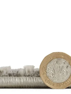 Catherine Lansfield Silver Retro Circles Washable Rug^ Rugs & Runners