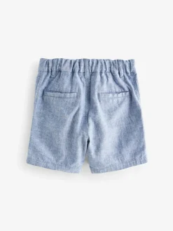 Next Chambray Blue Chino Shorts (3mths-7yrs)^BOY Shorts|Shorts