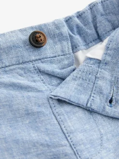 Next Chambray Blue Chino Shorts (3mths-7yrs)^BOY Shorts|Shorts