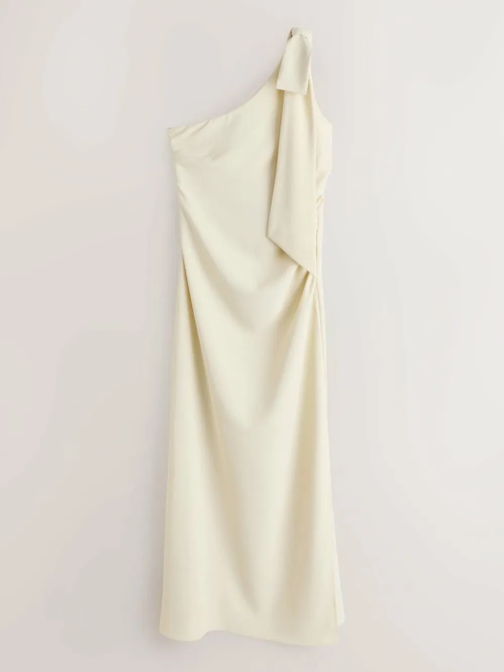Clearance Next Champagne Bow One Shoulder Maxi Bridesmaid Dress
