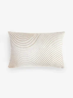 New Next Champagne Gold Collection Luxe 40 x 59cm Velvet Curve Cushion