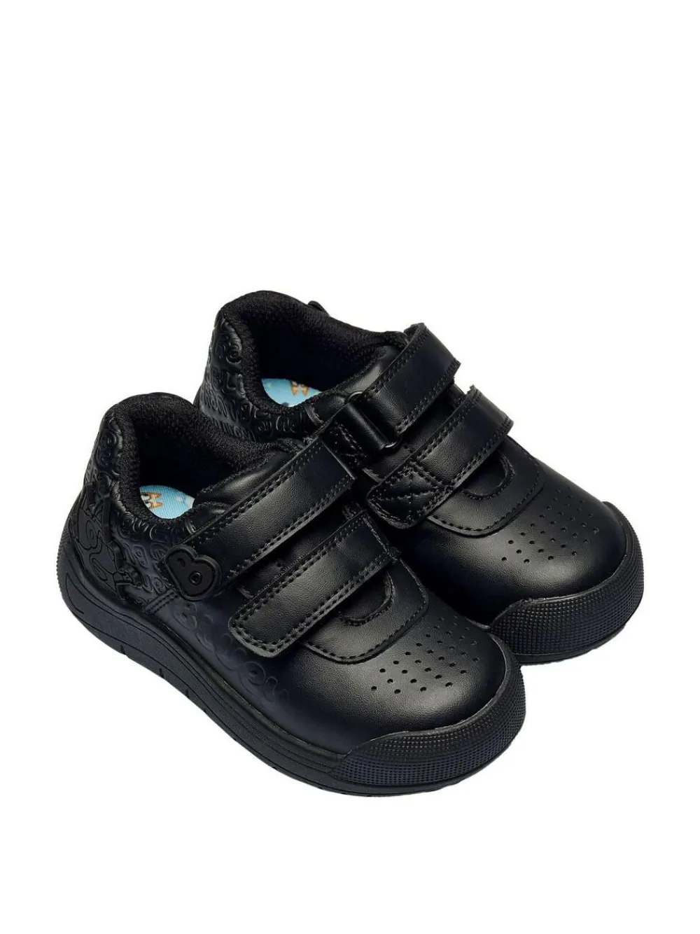 Online Character Black Bluey And Bingo School Shoes