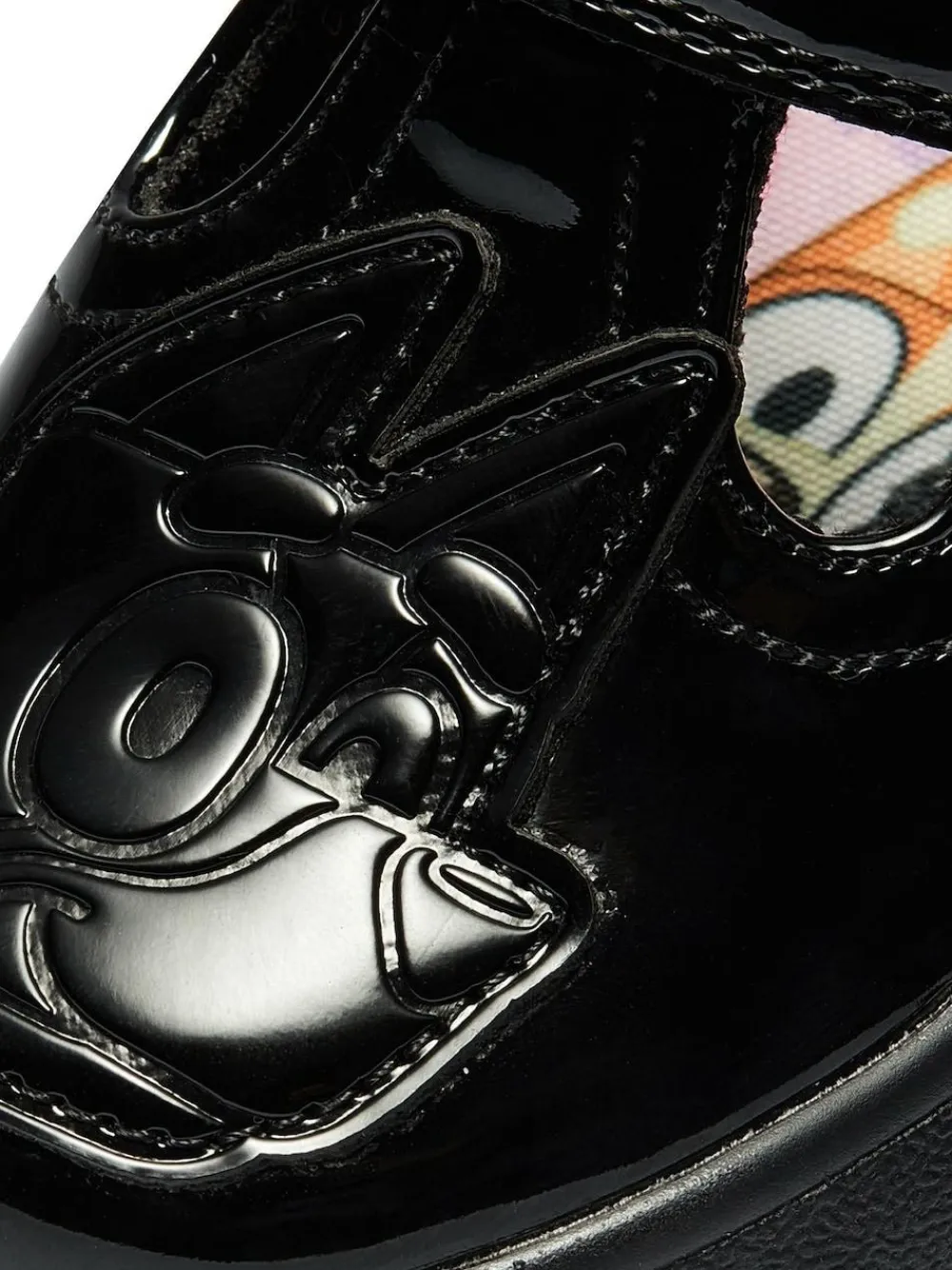 Clearance Character Black Bluey And Bingo School Shoes