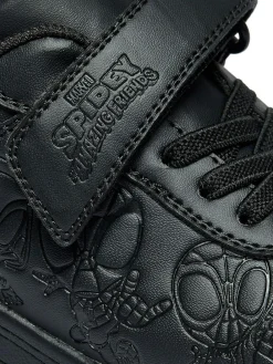 Character Black Marvel Spidey And His Amazing Friends School Shoes^BOY School Shoes|Boys Shoes