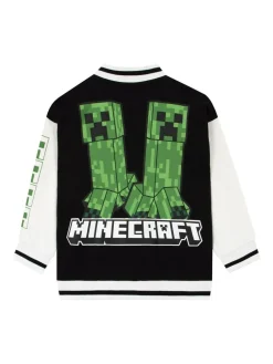 Online Character Black Minecraft Bomber Jacket