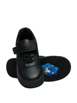 Outlet Character Black Sonic School Shoes