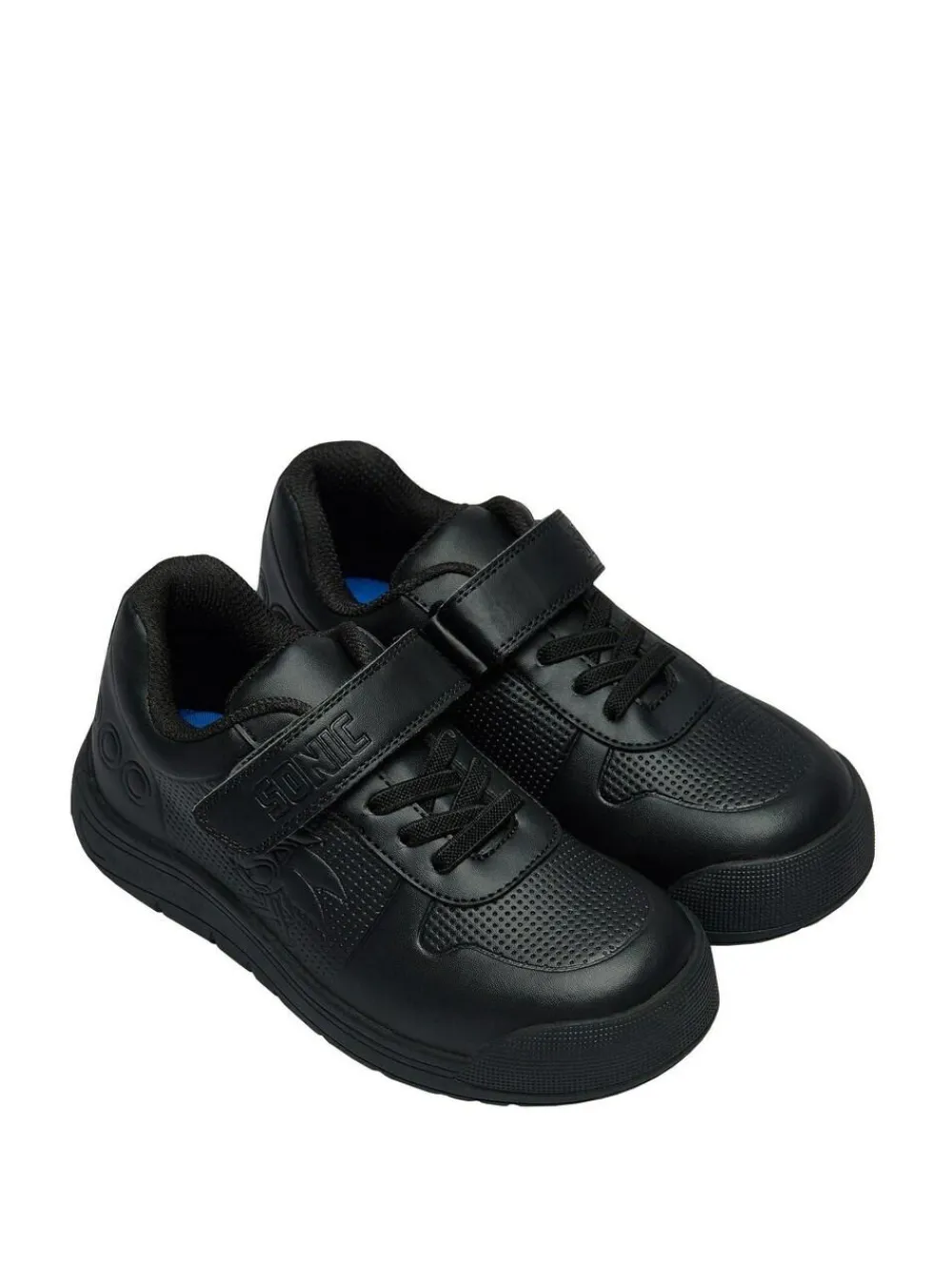 Outlet Character Black Sonic School Shoes