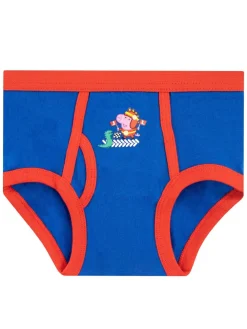 Discount Character Blue George Pig 100% Cotton Underwears 5 Pack