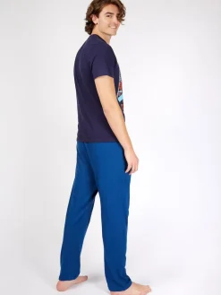 Character Blue Mens Marvel Spiderman Disney 100% Cotton Pyjamas^ Pyjamas