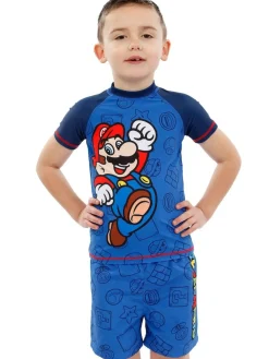 Character Blue Super Mario Swim Set^BOY Swimwear