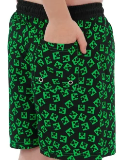 Character Green Minecraft Swim Shorts^BOY Swimwear