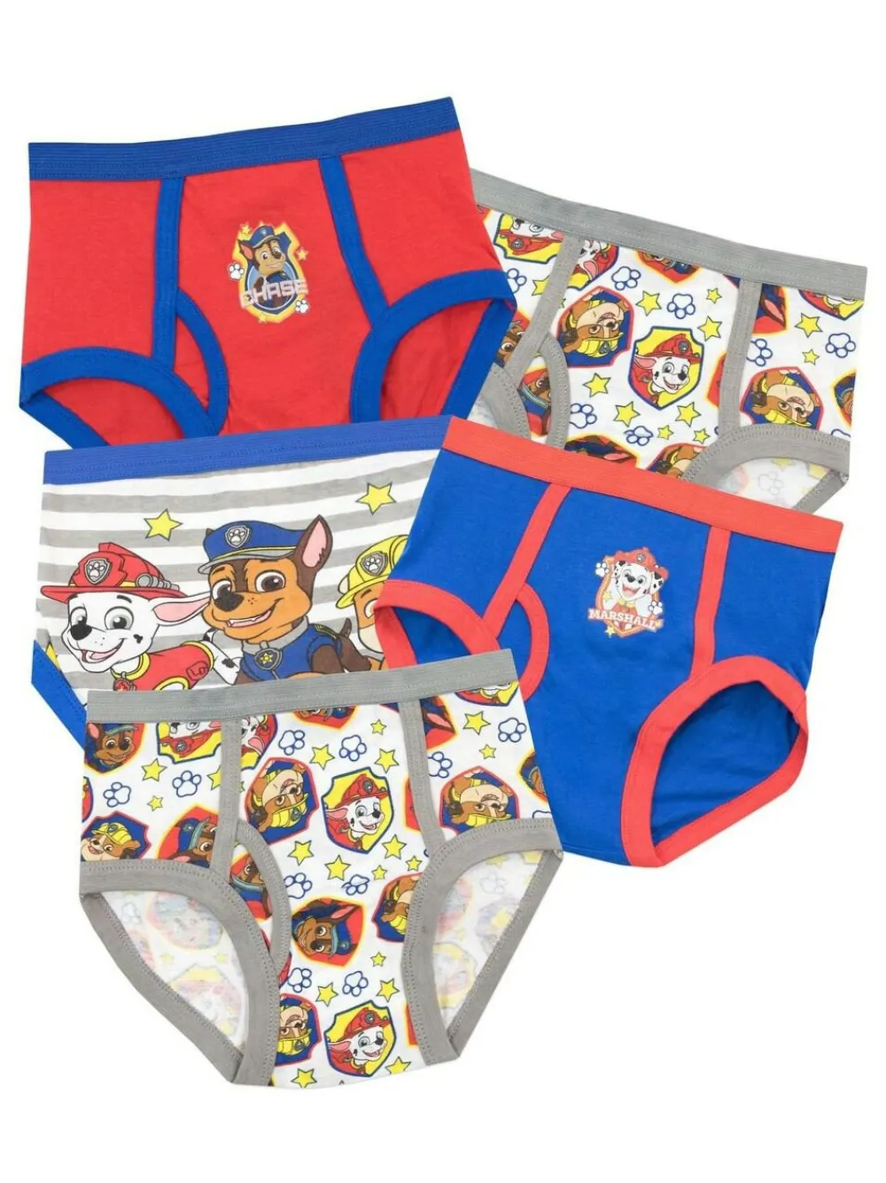 Online Character Multi Kids Paw Patrol pack 100% Cotton Briefs 5 Packs