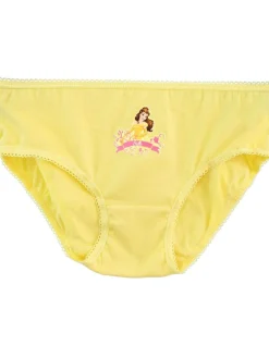 New Character Pink Disney Princess 100% Cotton Briefs 5 Pack
