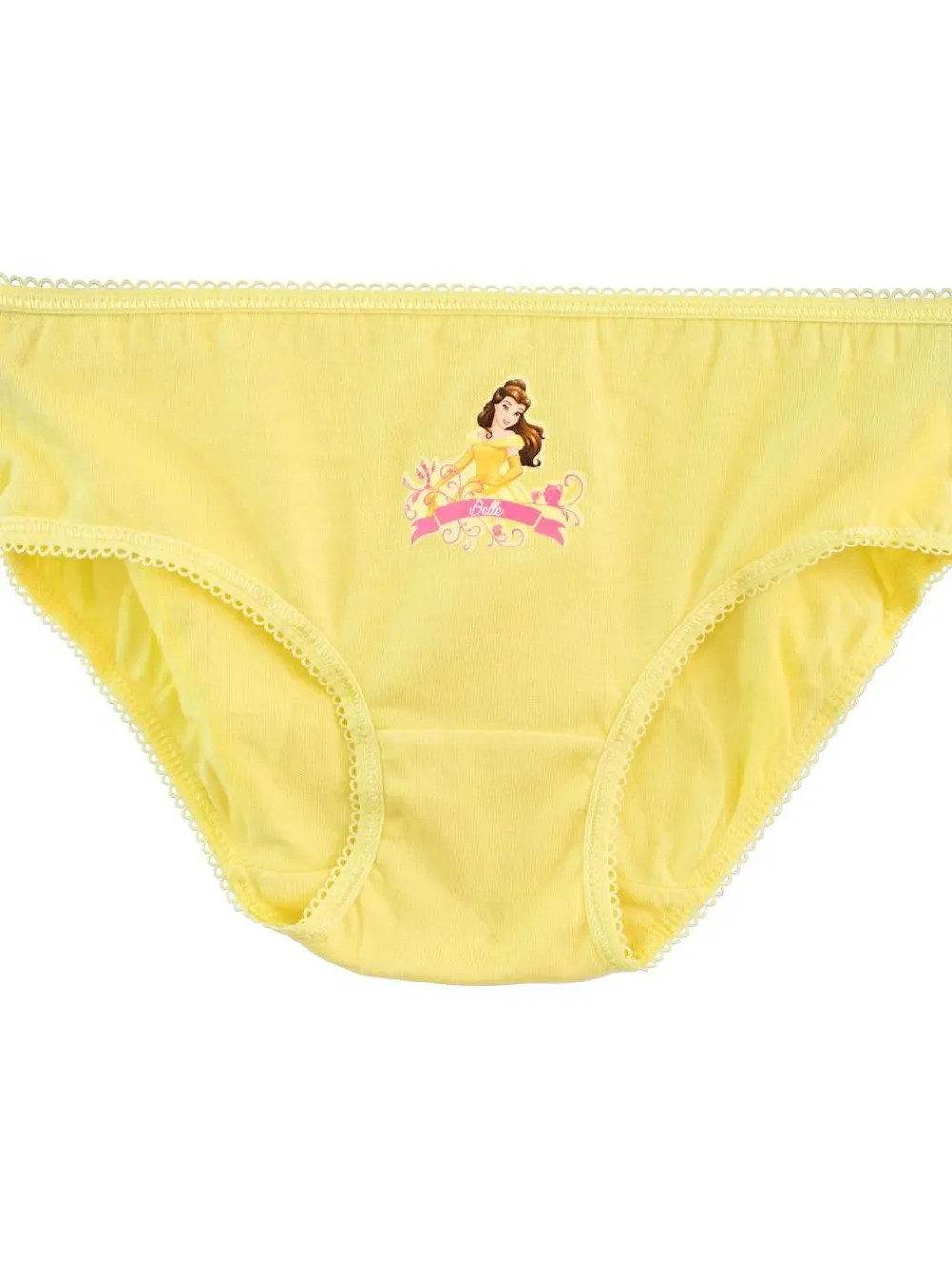 New Character Pink Disney Princess 100% Cotton Briefs 5 Pack