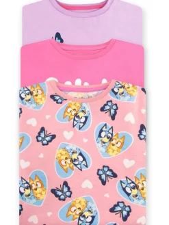 Character Pink Girls 100% Cotton T-Shirts 3 Pack^ T-Shirts