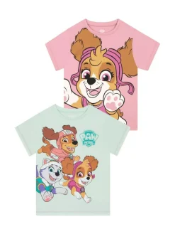 Character Pink Girls PAW Patrol T-Shirts 2 Pack^ T-Shirts
