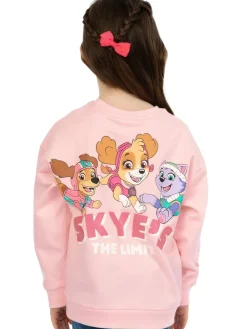 Character Pink PAW Patrol Skye Glitter 100% Cotton Sweatshirt^ Sweatshirts & Hoodies