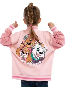 Character Pink PAW Patrol Liberty And Skye Varsity Jacket^ Coats, Jackets & Pramsuits|Coats, Jackets & Pramsuits