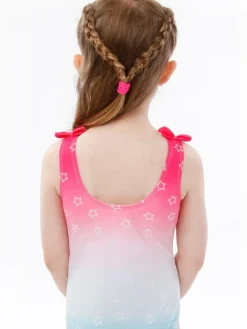 Clearance Character Pink Pokemon Girls Printed Tie Swimsuit