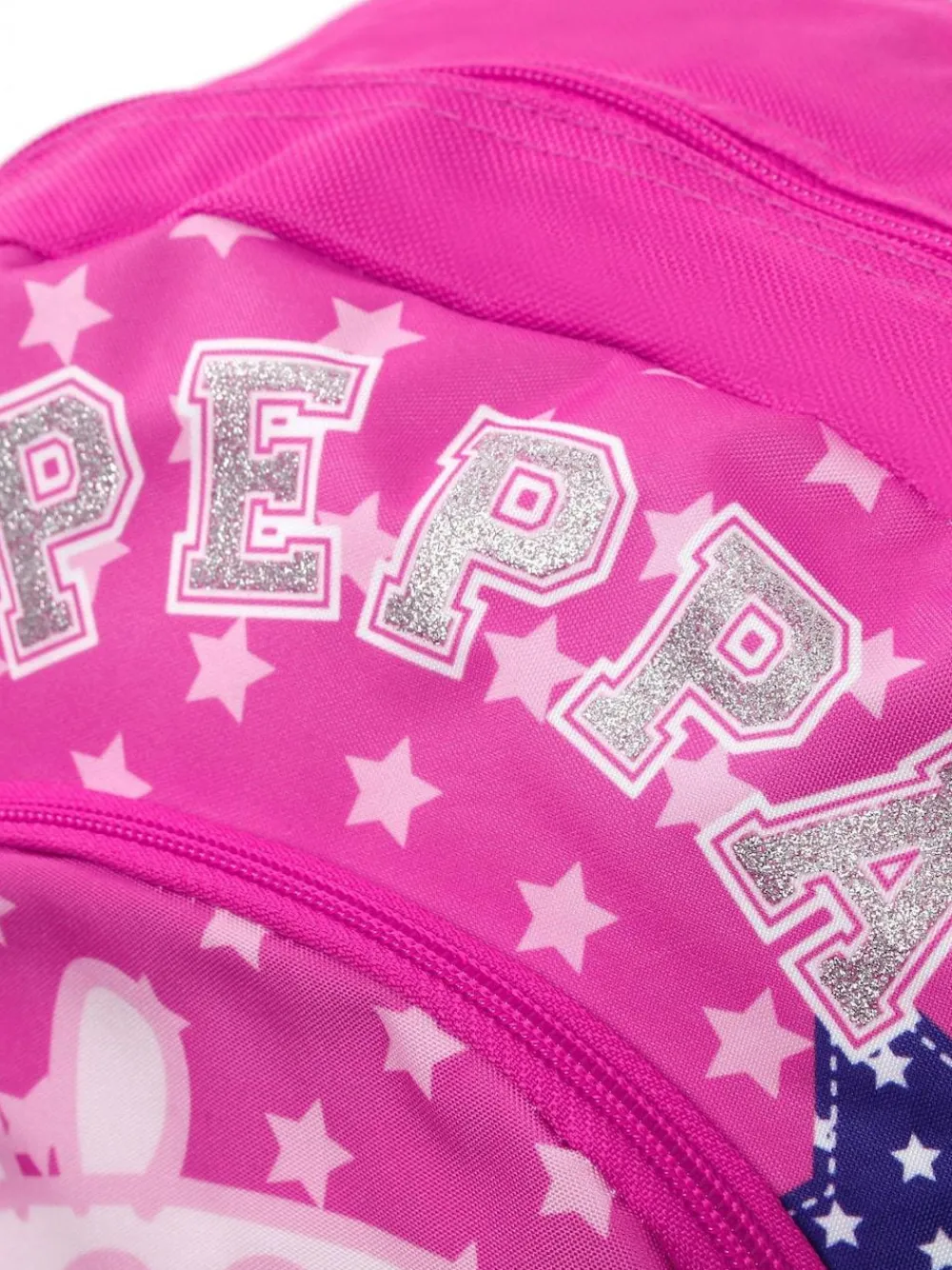 Hot Character Pink Stars and Hearts Peppa Pig Backpack