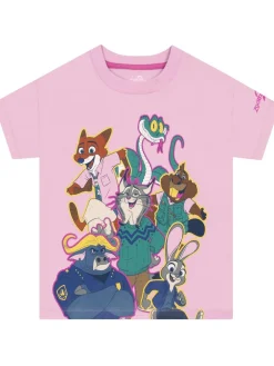 Clearance Character Pink Zootropolis Grils T-Shirt