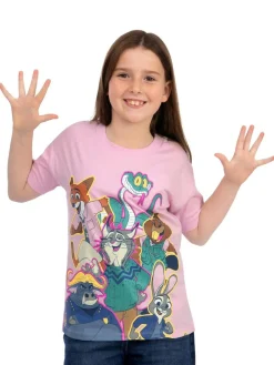 Clearance Character Pink Zootropolis Grils T-Shirt