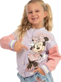 Character Purple Disney Minnie Mouse Bomber Jacket
