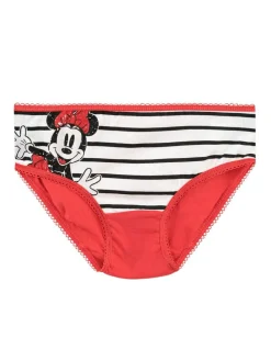Character Red Minnie Mouse 100% Cotton Briefs 5 Pack^ Underwear