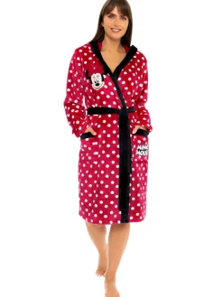 Outlet Character Red Minnie Mouse Robe