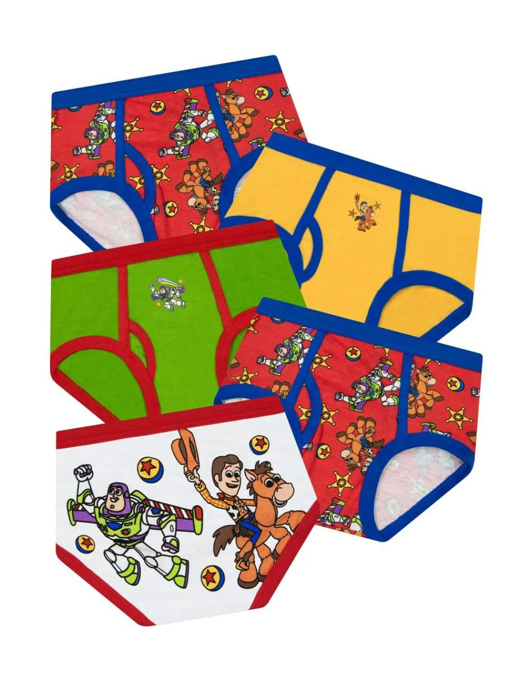 Character Red Toy Story Boys Briefs Pack Of 5^BOY Underwear