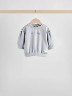 Next Charcoal Grey & Cream Baby Sweatshirt & Joggers 6 Piece Set (0mths-2yrs)^ Baby Girls|Baby Girls