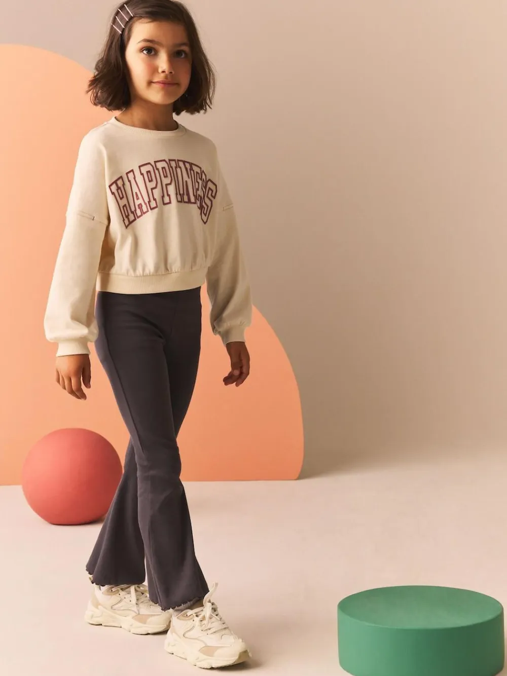 Next Charcoal Grey 1 Pack Rib Flare Leggings (3-16yrs)^ Pants & Leggings|Pants & Leggings