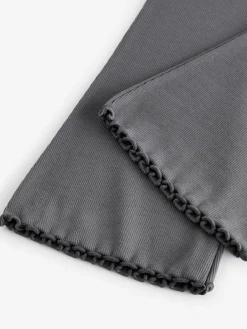 Next Charcoal Grey 1 Pack Rib Flare Leggings (3-16yrs)^ Pants & Leggings|Pants & Leggings