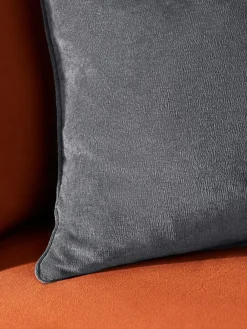 Next Charcoal Grey 59 x 59cm Soft Velour Cushion^ Cushions & Throws