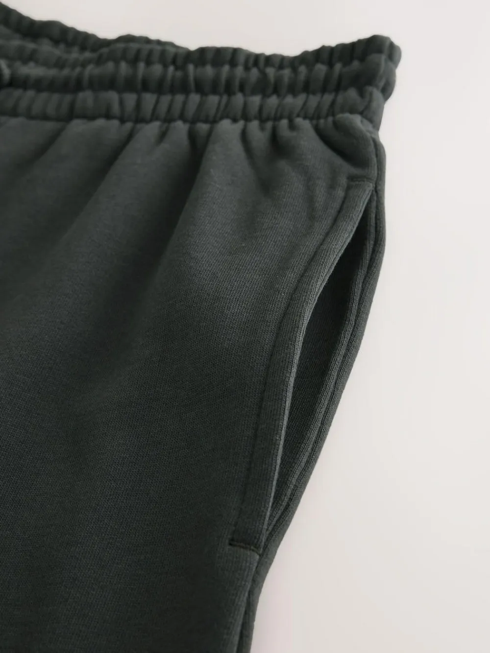 Online Next Charcoal Grey Brushback Heavyweight Open Joggers