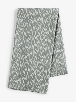 Next Charcoal Grey Chevron Wipe Clean Tablecloth^ Table Linen, Placemats & Coasters