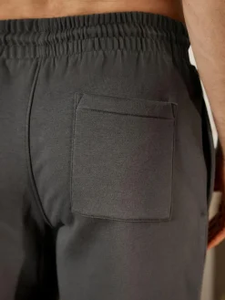 Outlet Next Cuffed Brushback Heavyweight Open Joggers Charcoal Grey