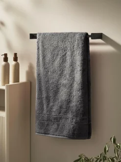 Next Charcoal Grey Egyptian Cotton Luxe Heavy Weight Towel^ Towels & Bathmats