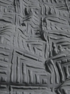 Sale Next Embossed Geometric Duvet Cover And Pillowcase Set Charcoal Grey