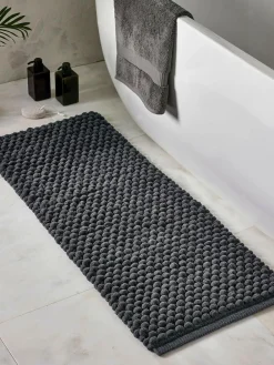 Outlet Next Giant Bobble Runner Bath Mat Charcoal Grey