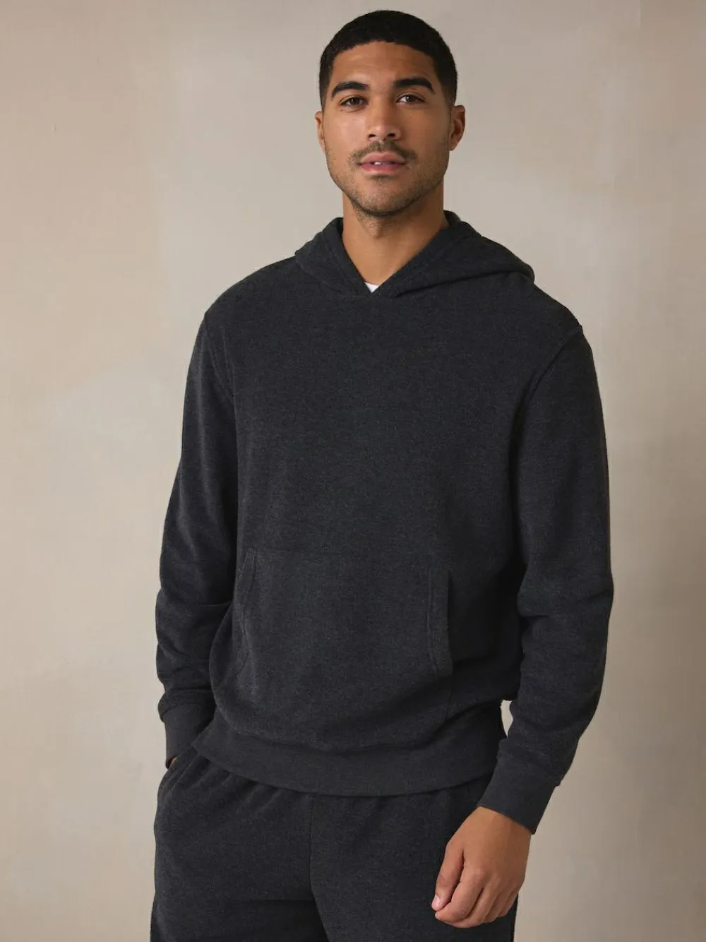 Next Charcoal Grey Hooded Towelling Pyjamas Set^ Nightwear|Pyjamas