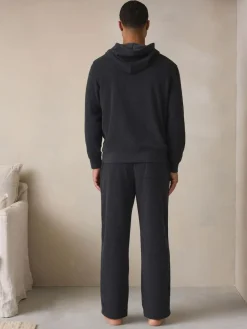 Next Charcoal Grey Hooded Towelling Pyjamas Set^ Nightwear|Pyjamas