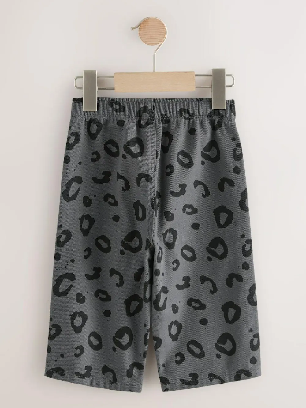 Next Charcoal Grey Leopard Print Printed Pull On Wide Trousers (3mths-7yrs)^BOY Pants & Leggings|Joggers