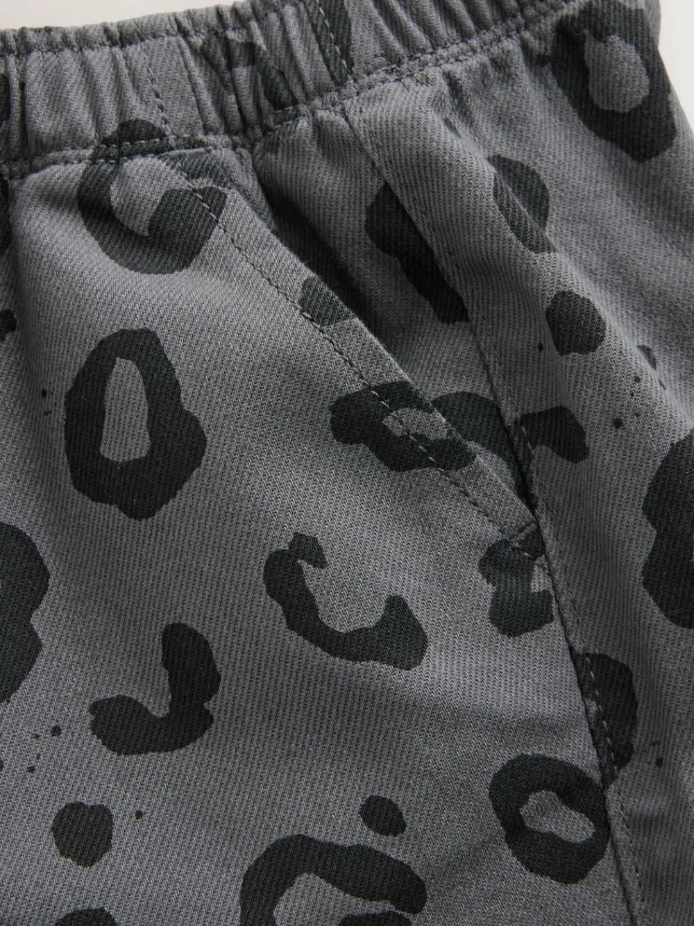 Next Charcoal Grey Leopard Print Printed Pull On Wide Trousers (3mths-7yrs)^BOY Pants & Leggings|Joggers