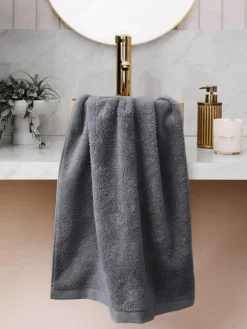 Hot Next Luxury Spa Collection Luxe Towel Charcoal Grey