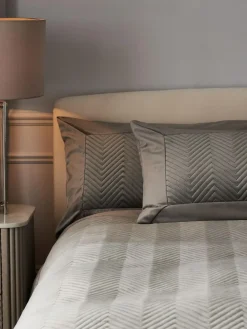 Next Madison Quilted Velvet Duvet Cover and Pillowcase Set^ Bedsets & Duvet Covers