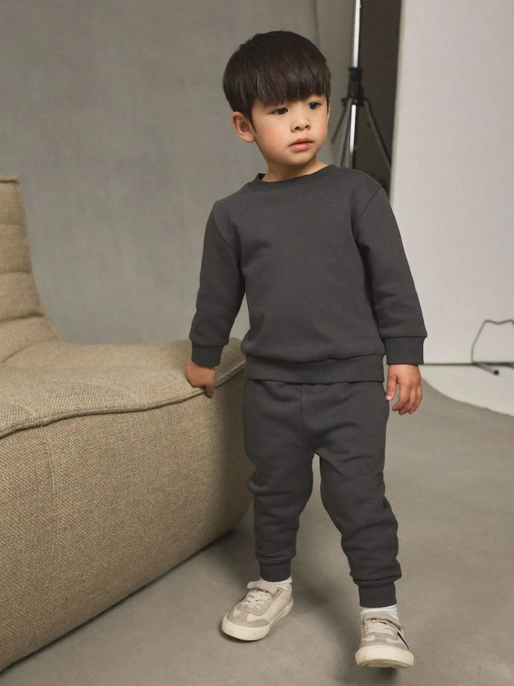 Next Charcoal Grey Plain Sweatshirt And Joggers Set (3mths-7yrs)^BOY Baby Boys|Baby Boys