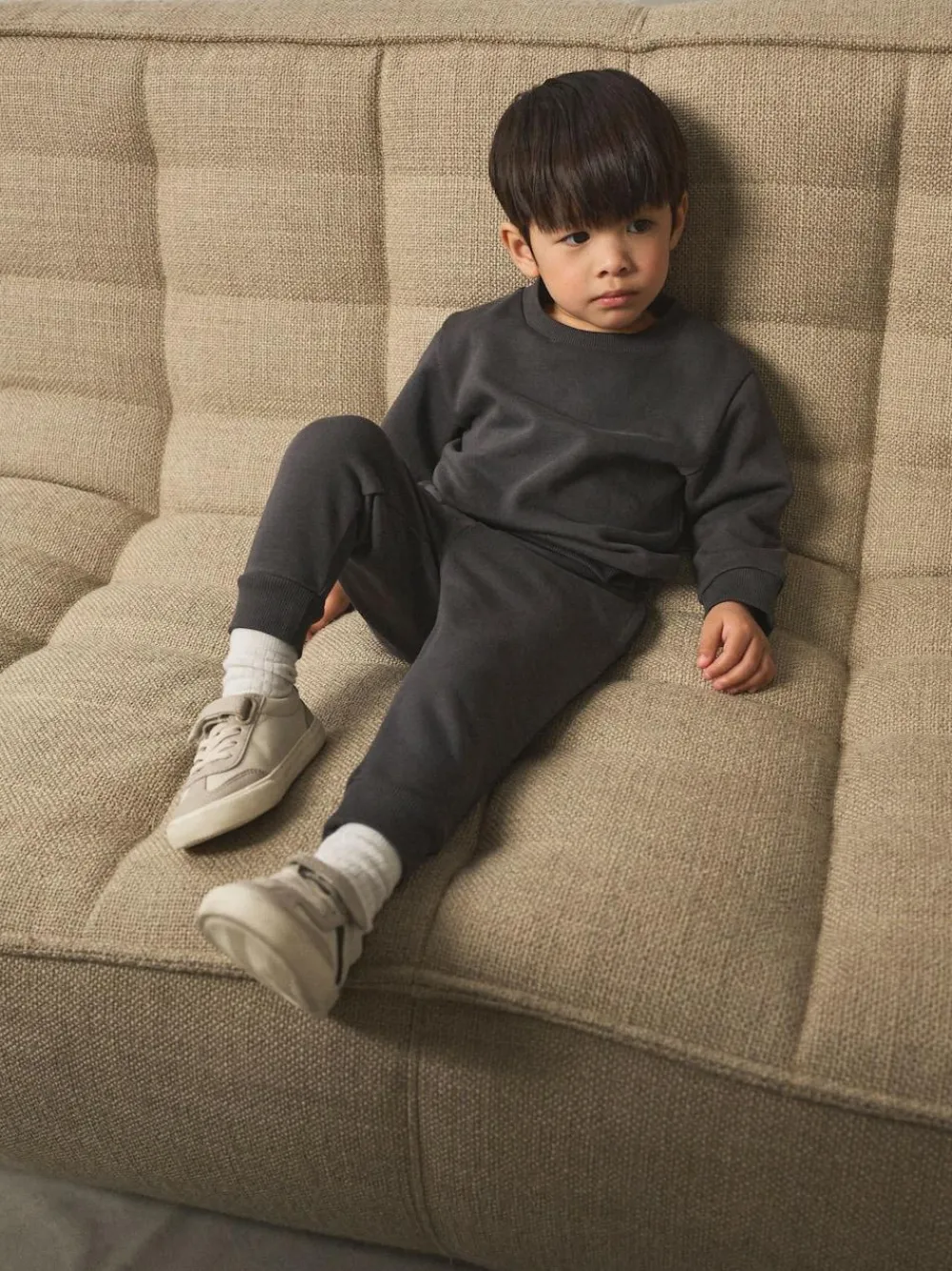 Next Charcoal Grey Plain Sweatshirt And Joggers Set (3mths-7yrs)^BOY Baby Boys|Baby Boys