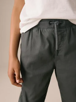 Next Regular Fit Rib Waist Pull-On Trousers (3-16yrs)^BOY Joggers|Pants & Chinos